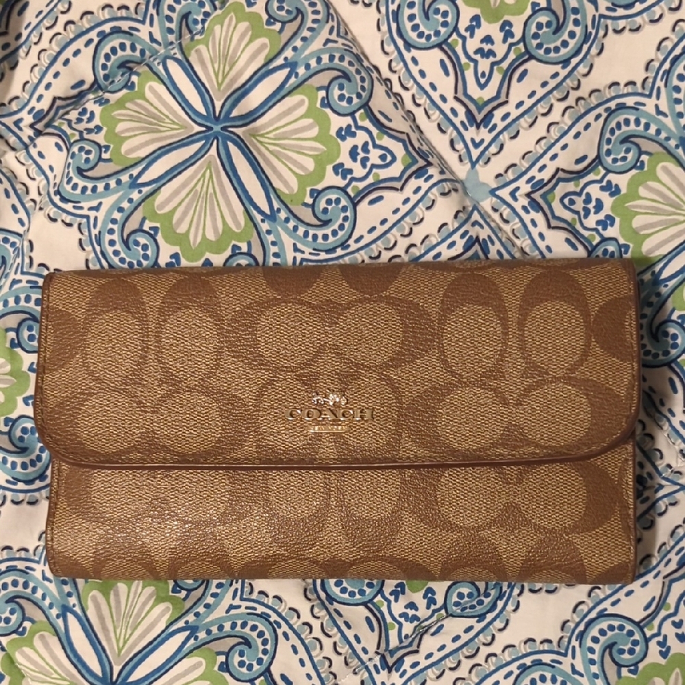 Coach Tan Signature Wallet